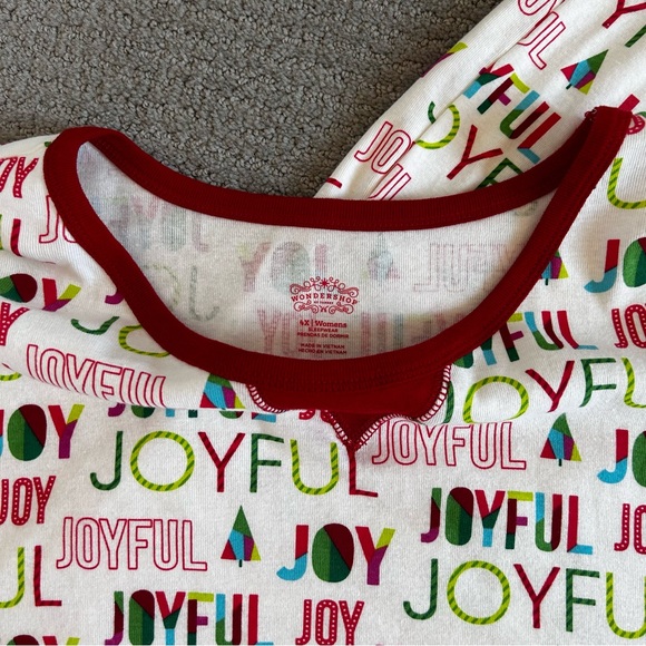 NWT Target Wondershop 4x Christmas Joyful Pajama Set - Picture 4 of 5